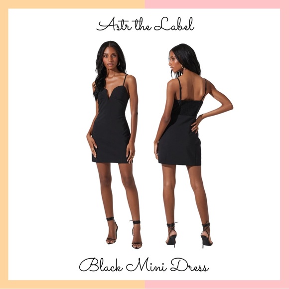 Astr Dresses & Skirts - ASTR the Label Black Midi Dress